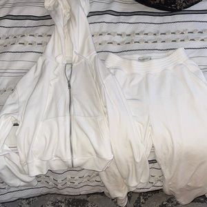 Abercrombie matching velour jogger set